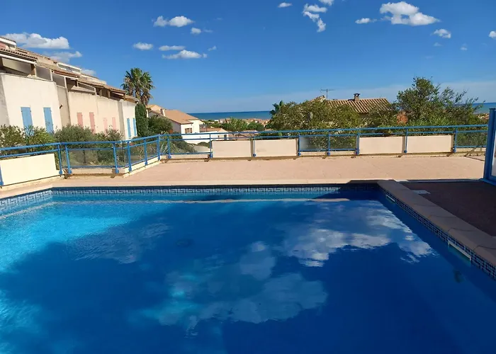Plain-Pied Jardin 6 Personnes Clim Vue Mer Parking Wifi Terrasse Piscine Dans La Residence